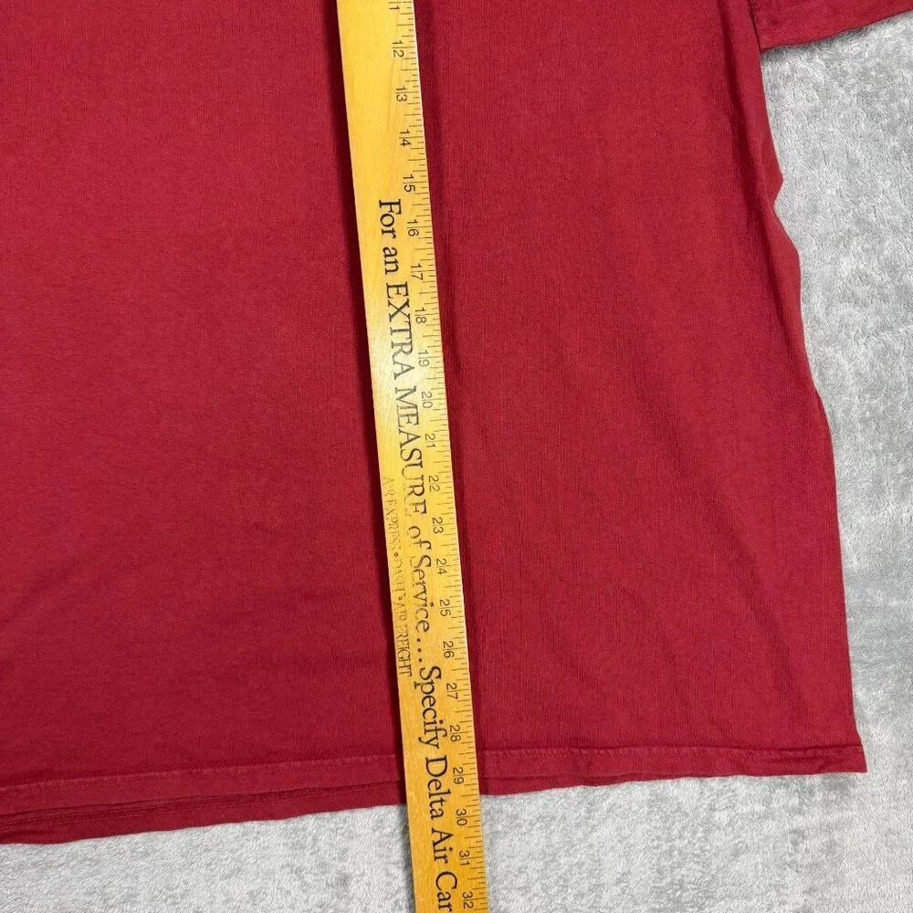 Y2K Ralph Lauren Polo Jeans Company Mens XXL Baggy Red T-Shirt Vintage Grunge